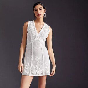 Anthropologie: Not So Serious by Pallavi Mohan Deep-V Mini Dress